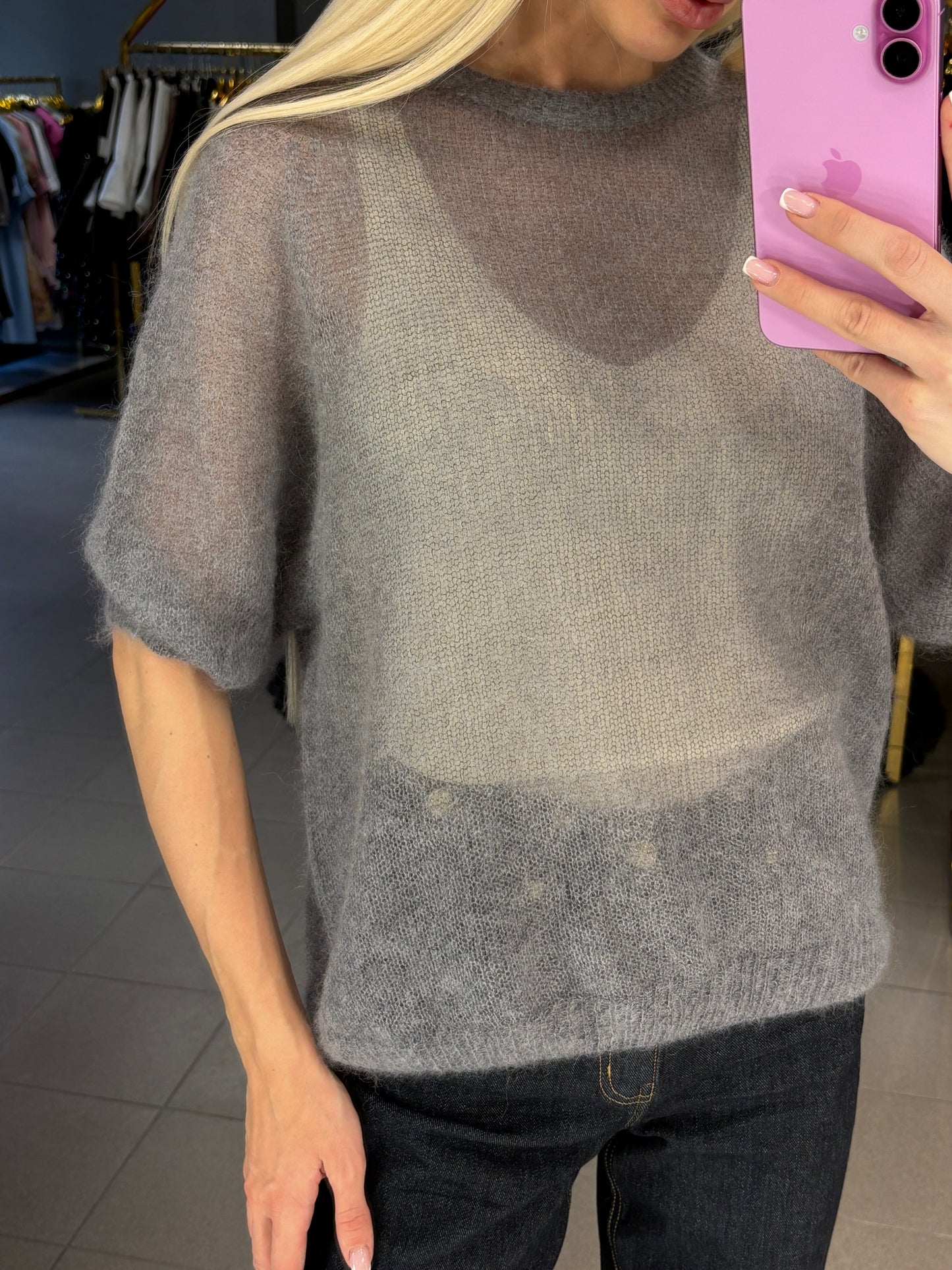 Kid mohera megztinis