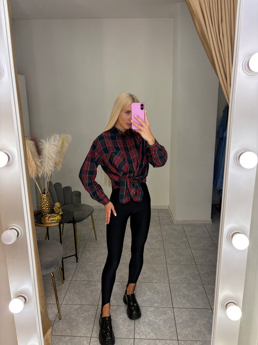 Šokolado ir juodos spalvos tamprės