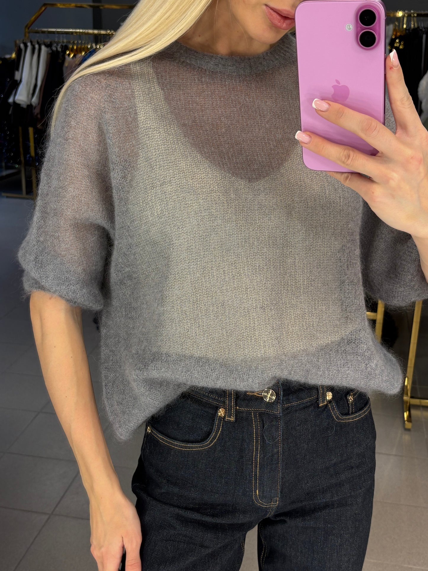 Kid mohera megztinis