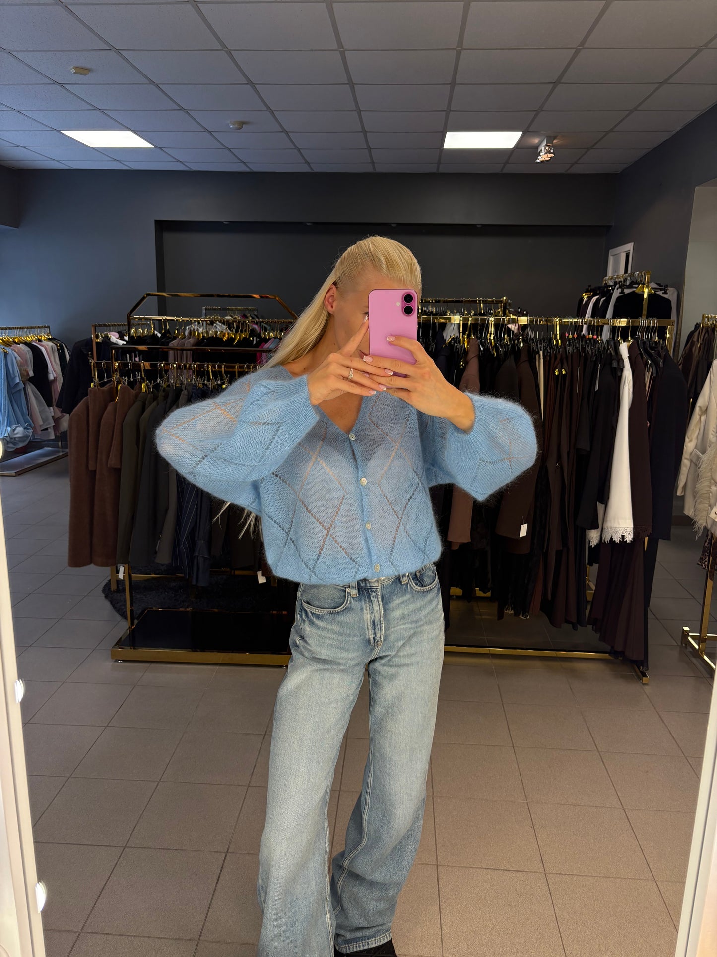 Kid mohera megztinis