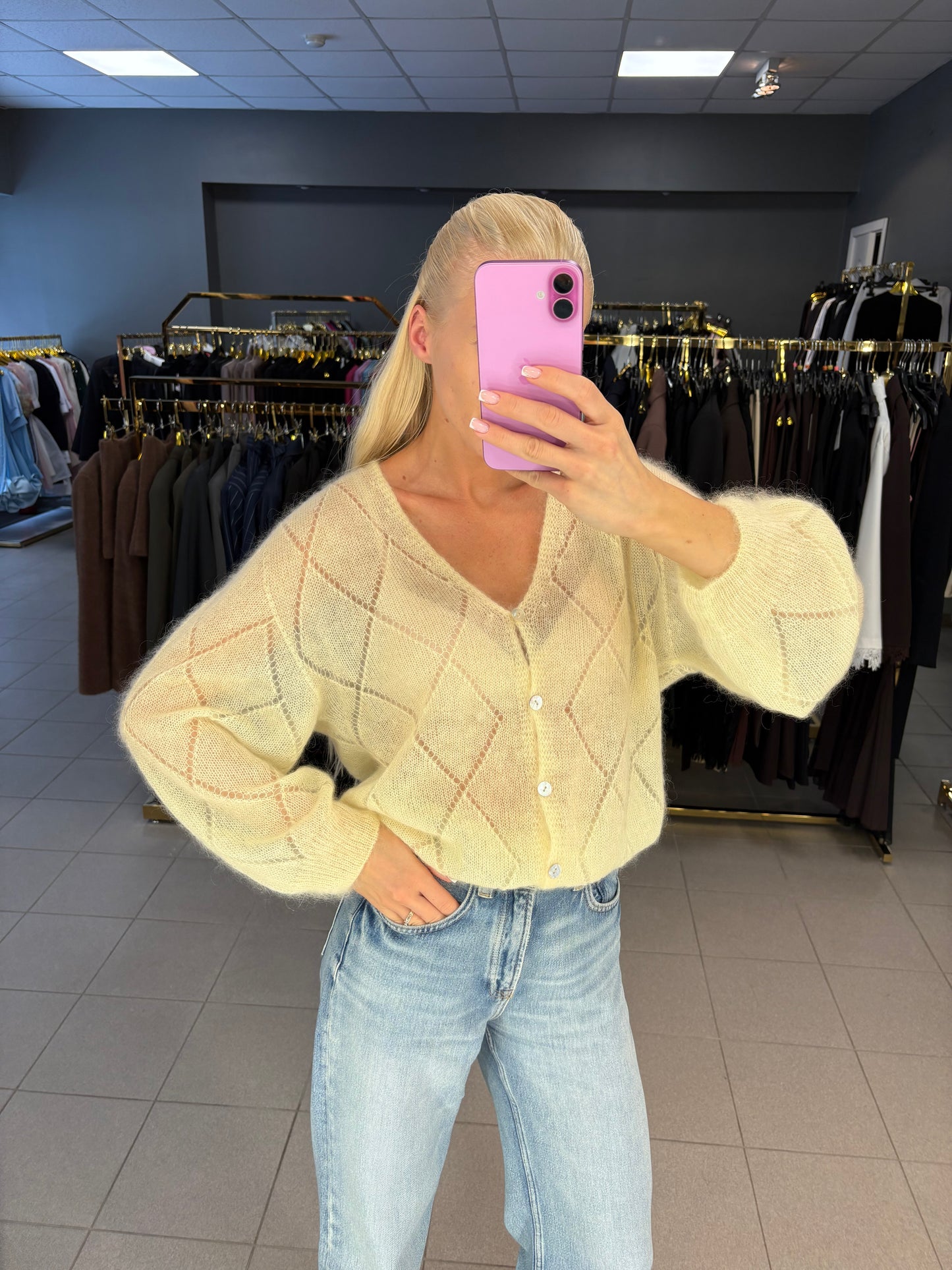 Kid mohera megztinis