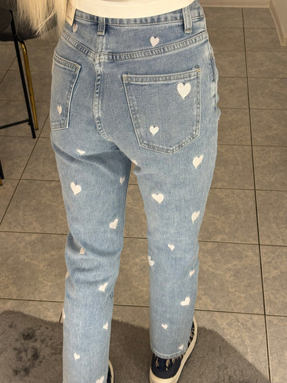 Mom fit džinsai