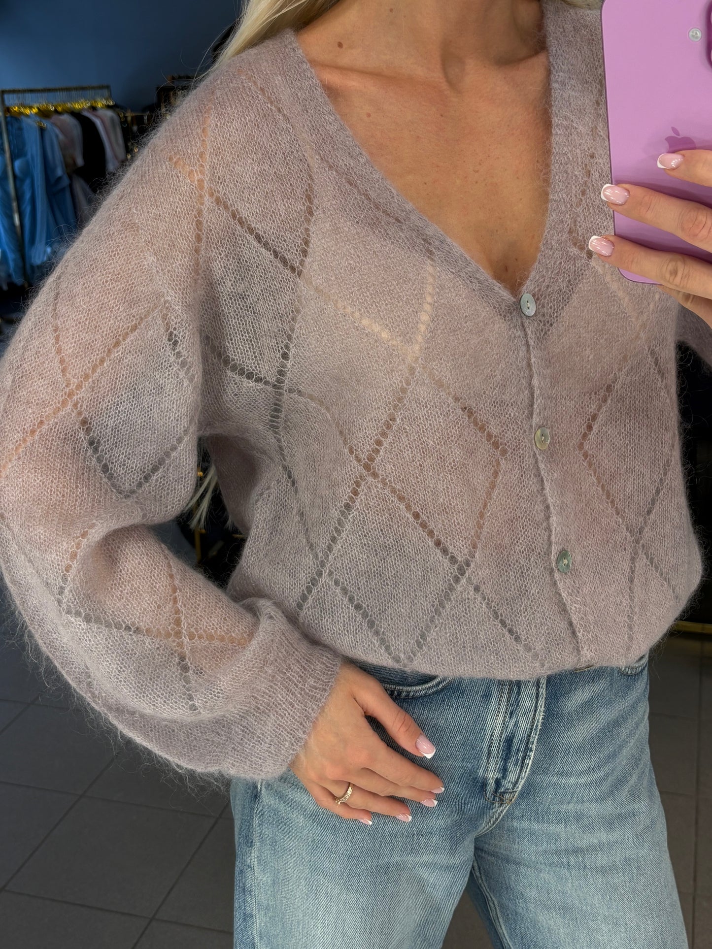 Kid mohera megztinis