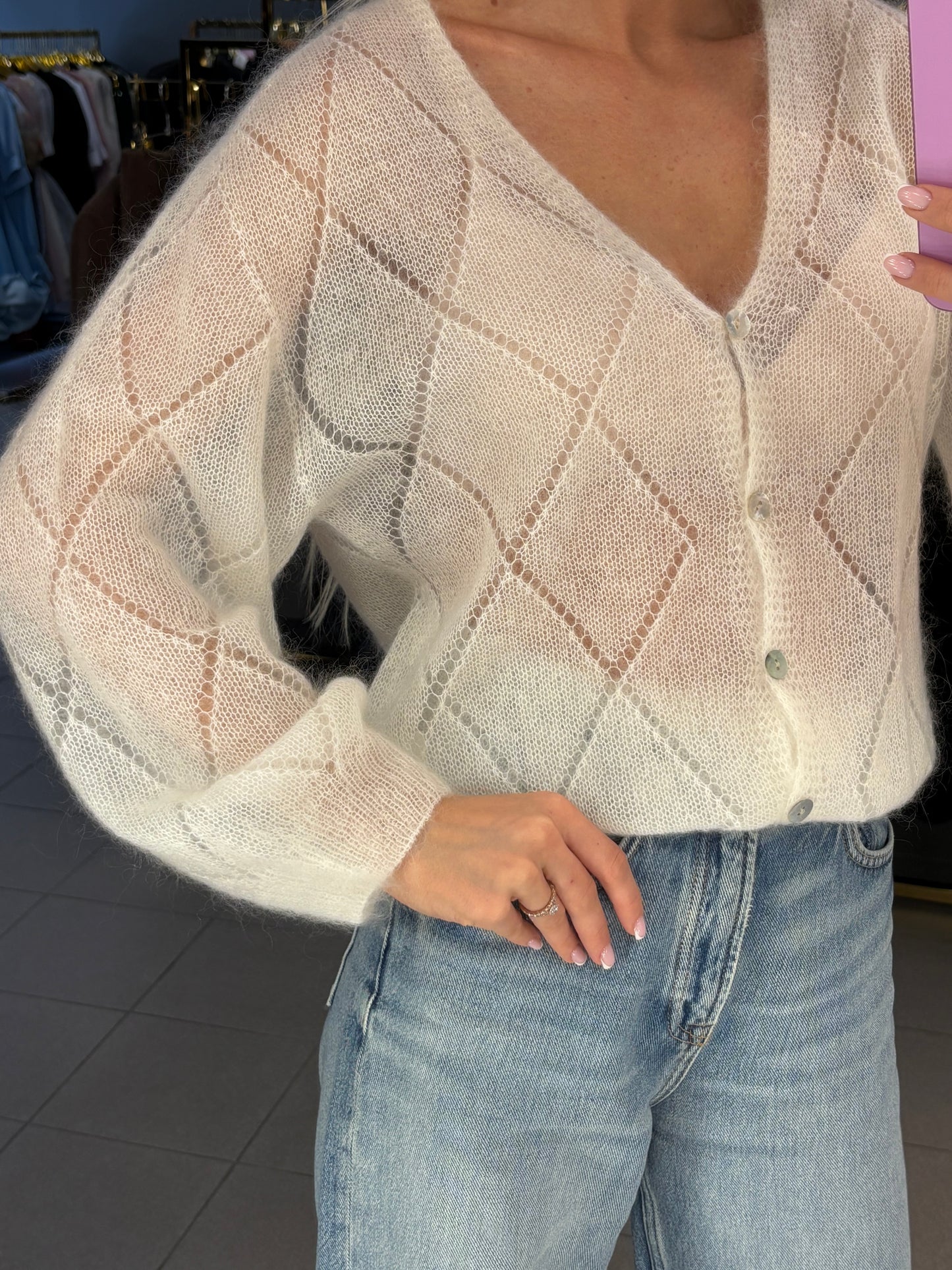 Kid mohera megztinis