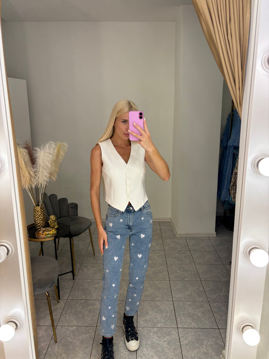 Mom fit džinsai