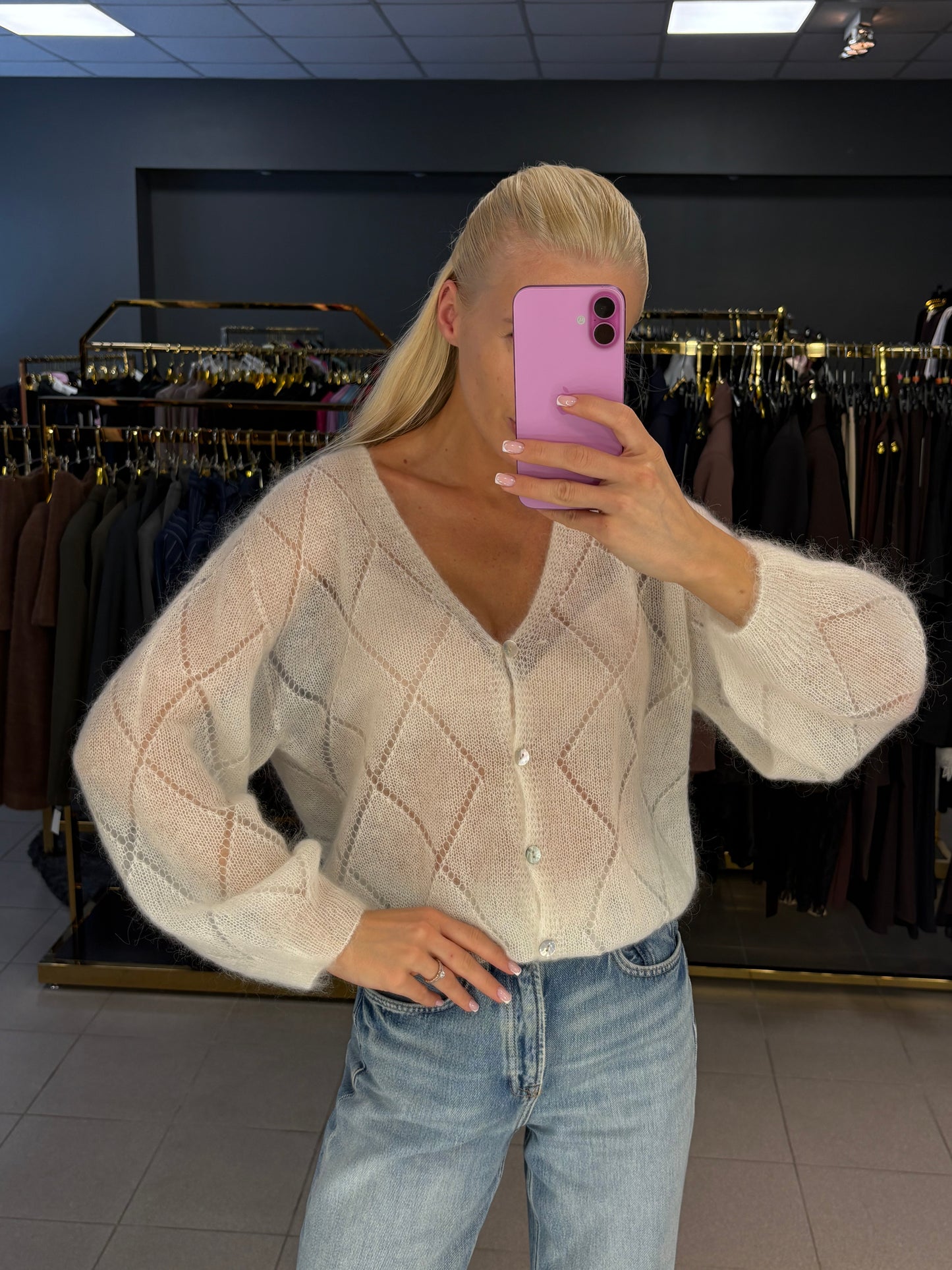 Kid mohera megztinis