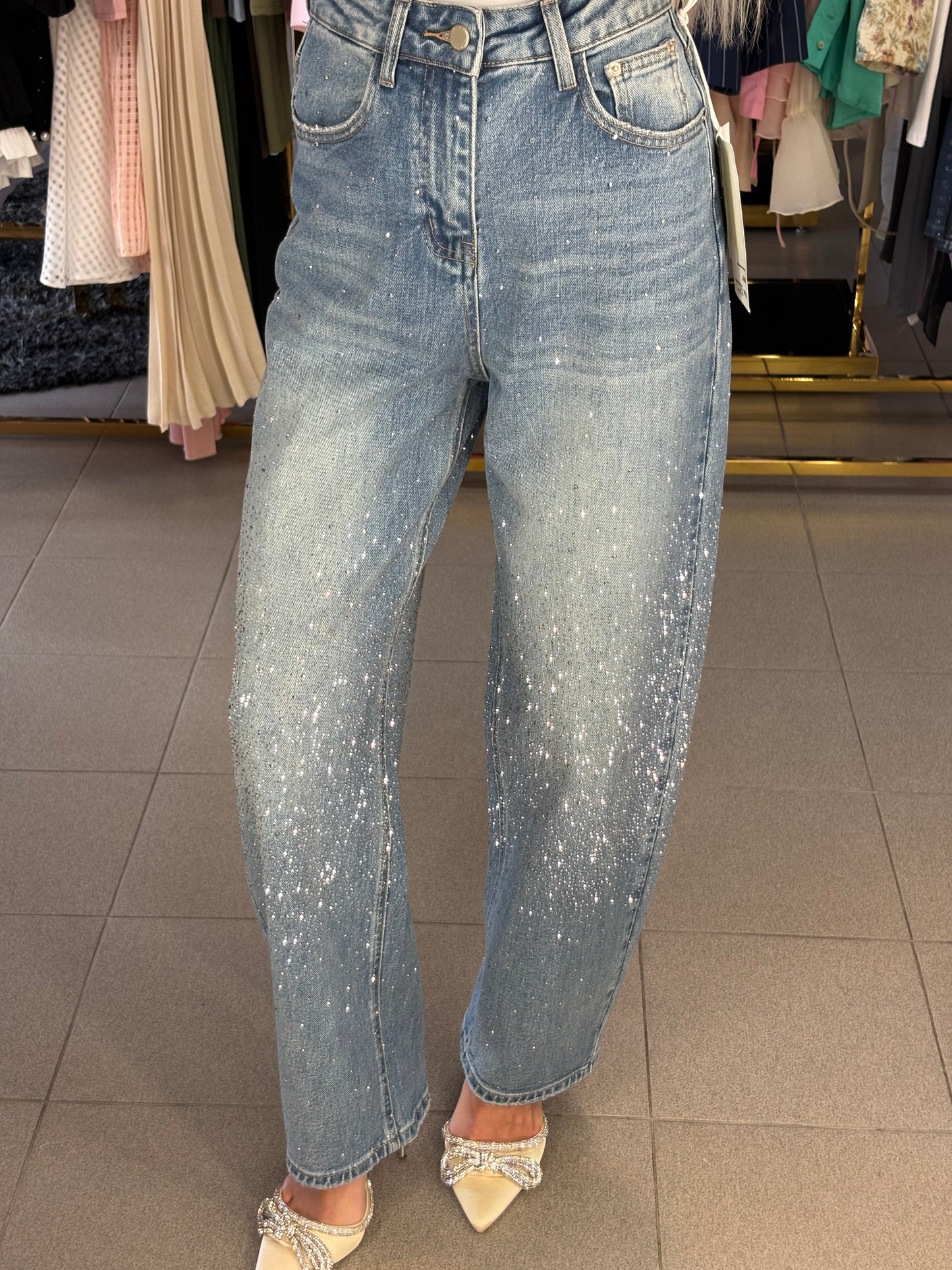 Balloon blizgantys džinsai