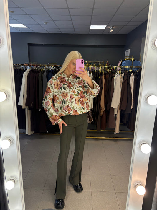 Geletas bomber stiliaus švarkas